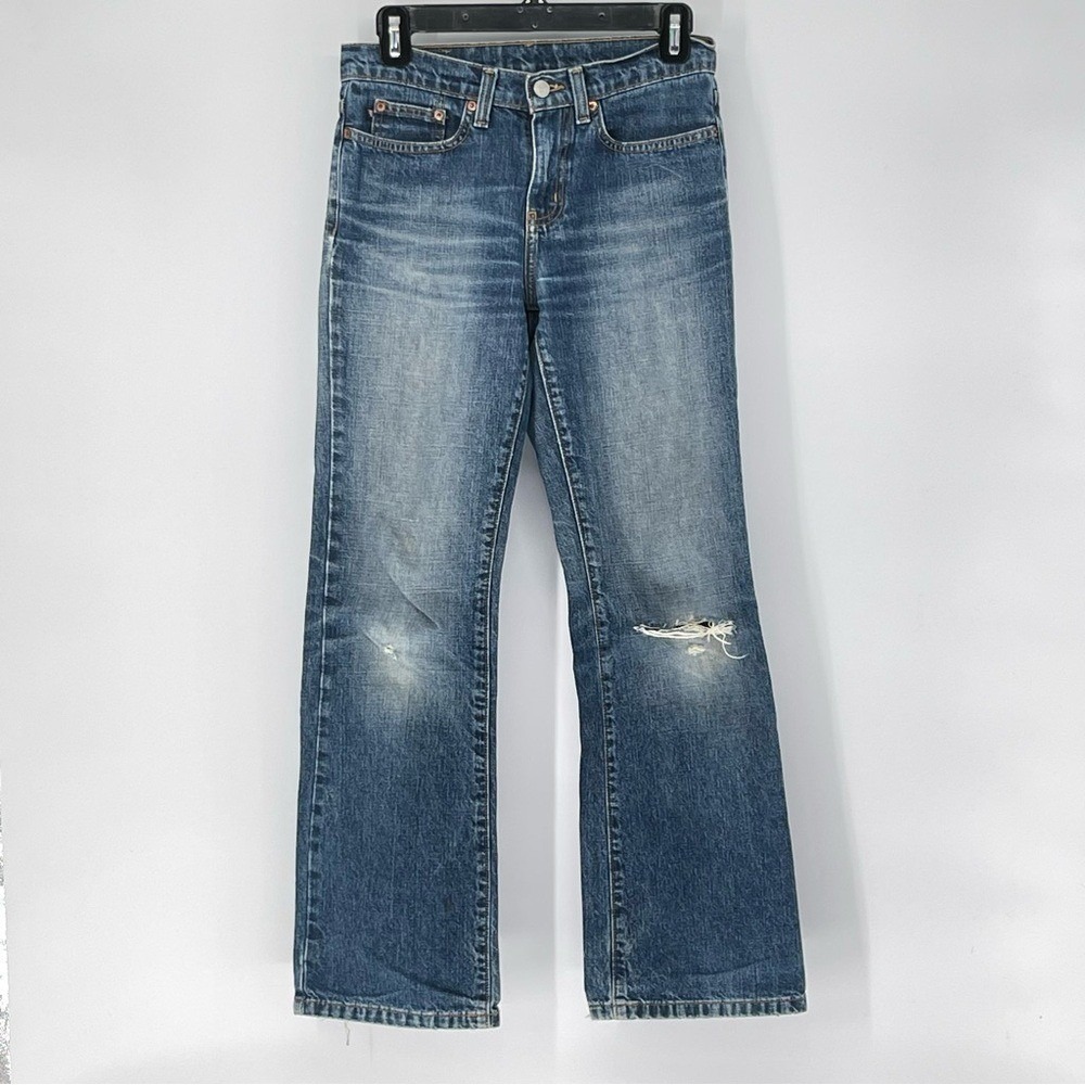 Polo Jeans Co Ralph Lauren Relaxed Bootcut Jeans Blue Distressed 2x30